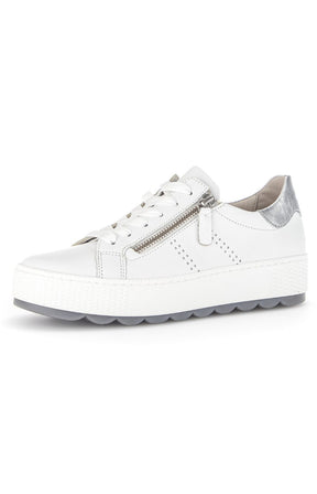 Gabor White Zip Trainer