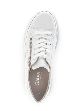 Gabor White Zip Trainer