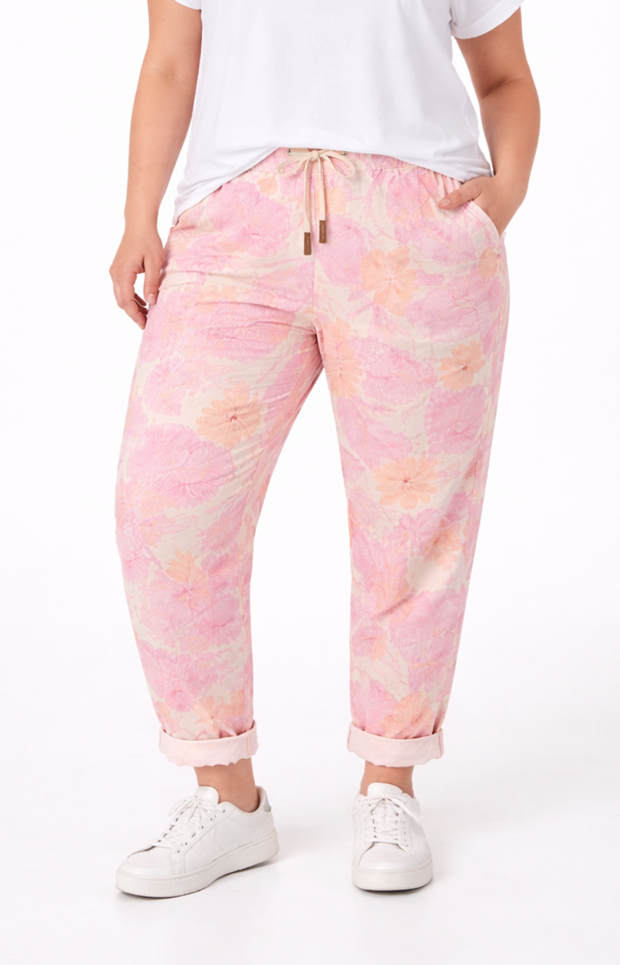 Gia Floral Jogger in Pink