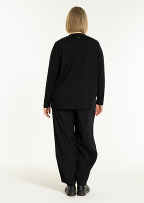 Gozzip Addison Blouse in Black