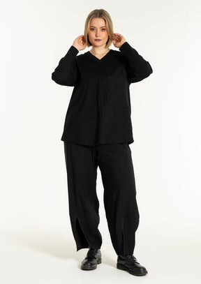 Gozzip Addison Blouse in Black