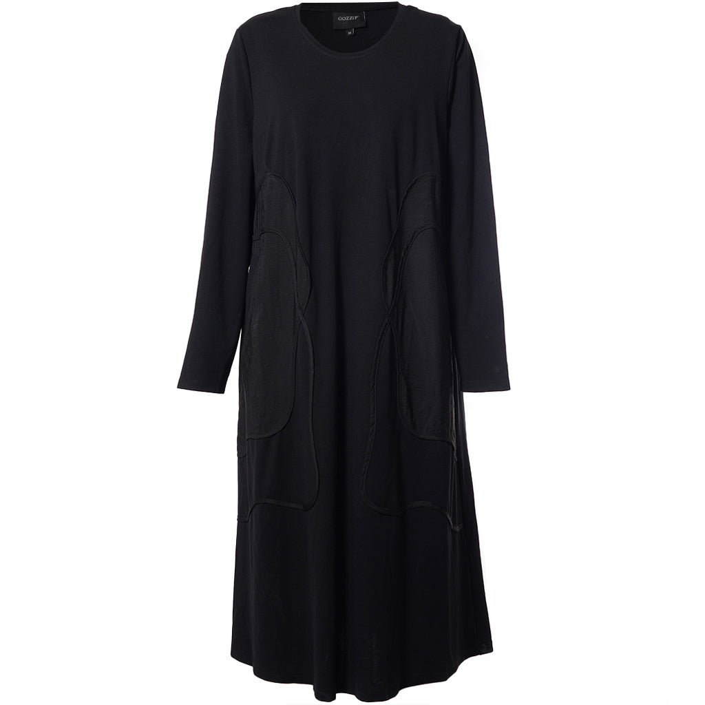 Gozzip Savannah Dress in Black