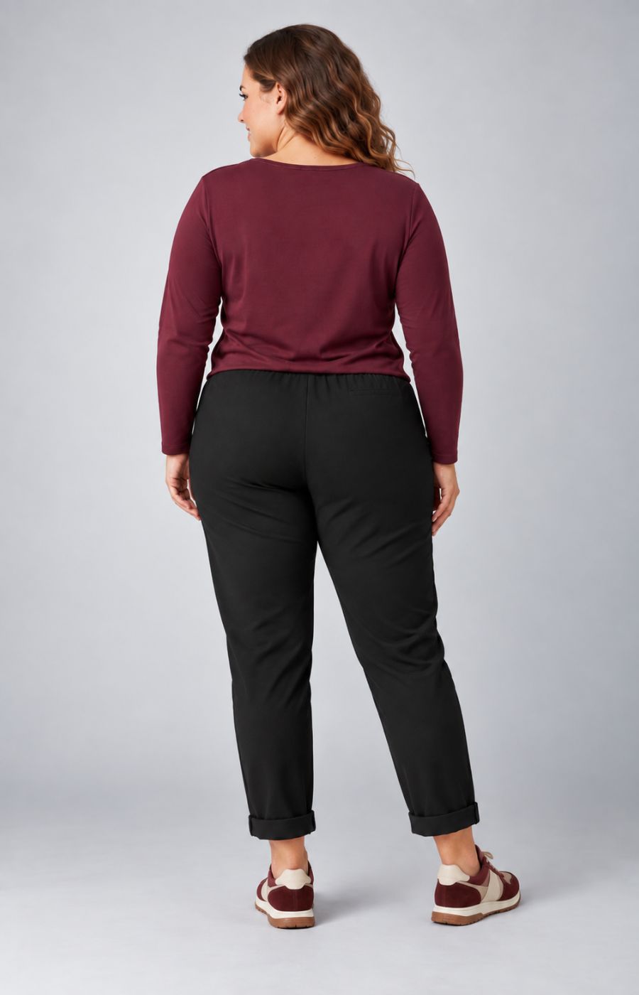 Grace Jogger in Black. This image was created using AI.