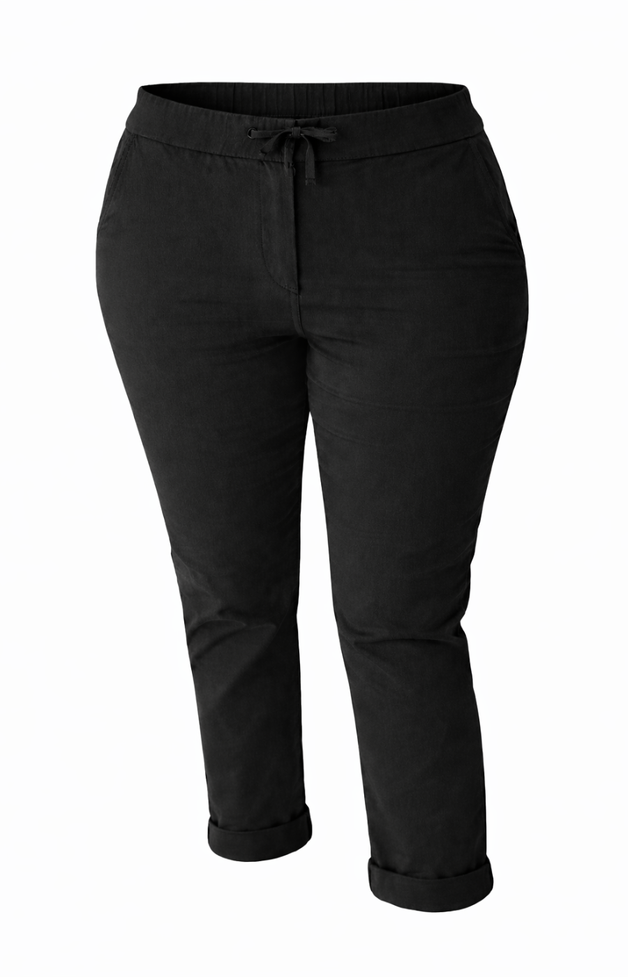 Black pants on a white background