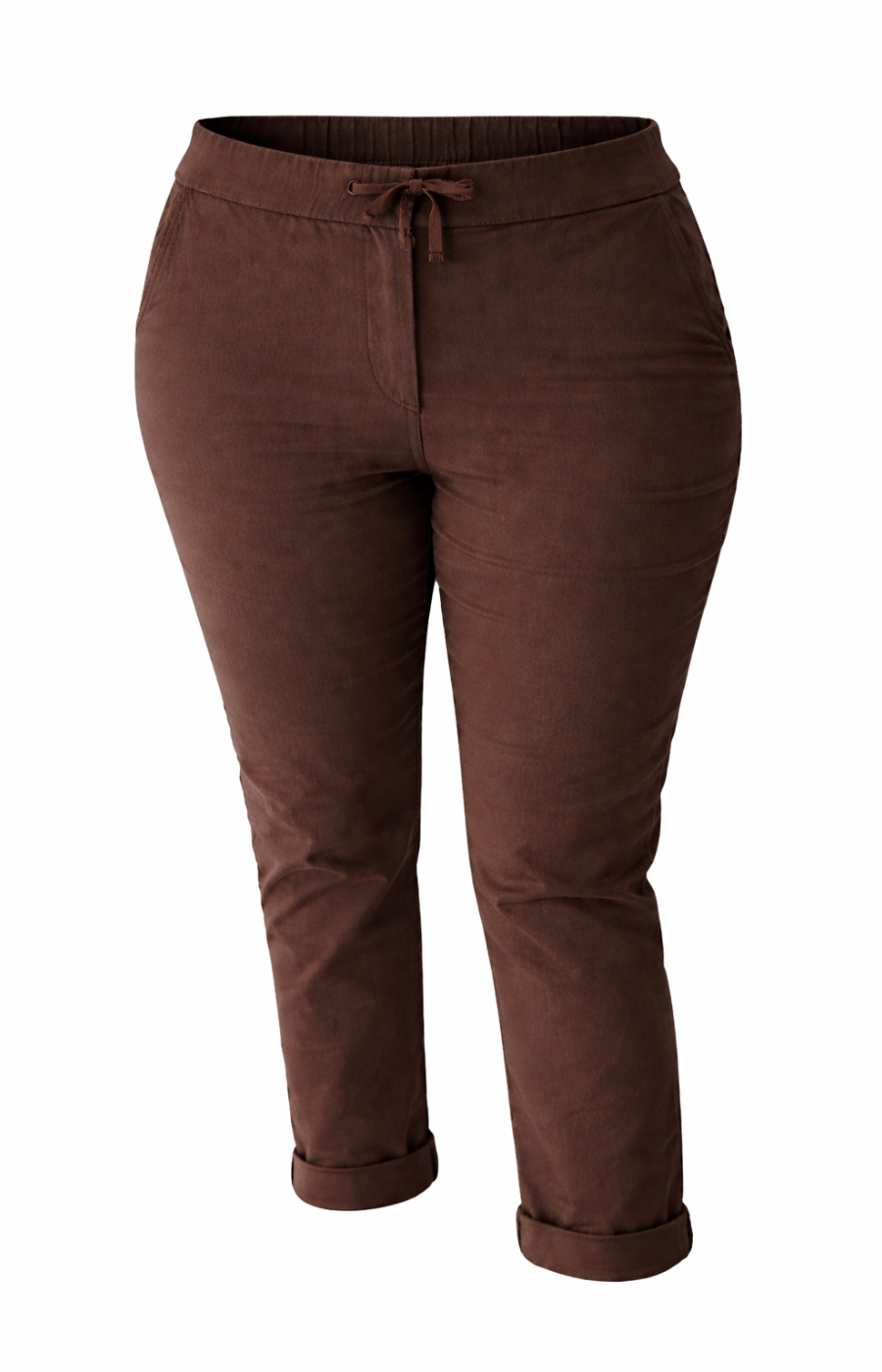 Brown pants on a white background