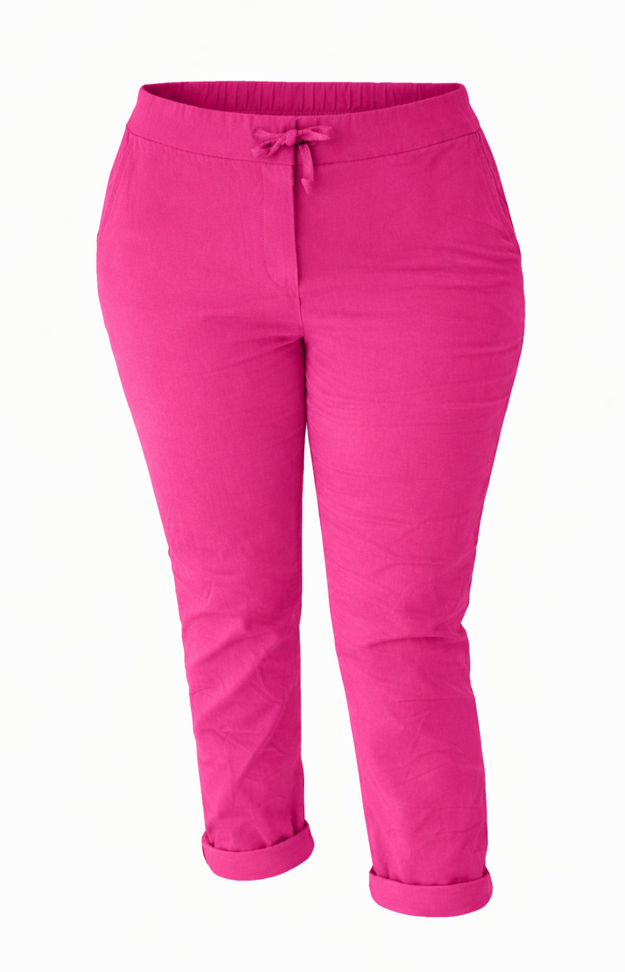 Pink pants on a white background