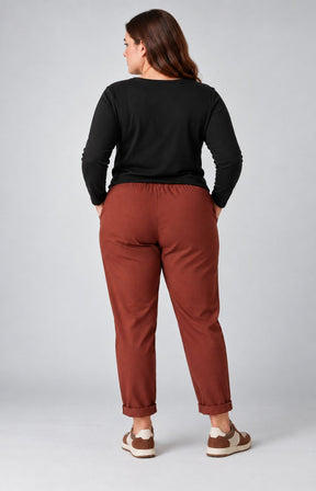 Grace Jogger in Rust. This image was created using AI.