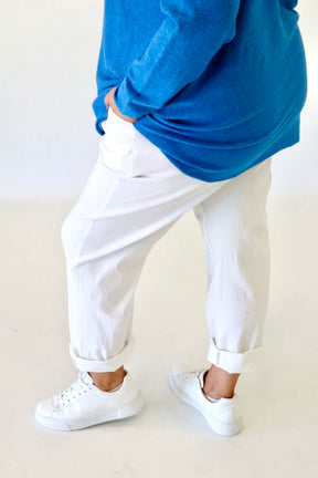 Grace Jogger in White