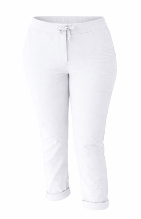White joggers on a white background
