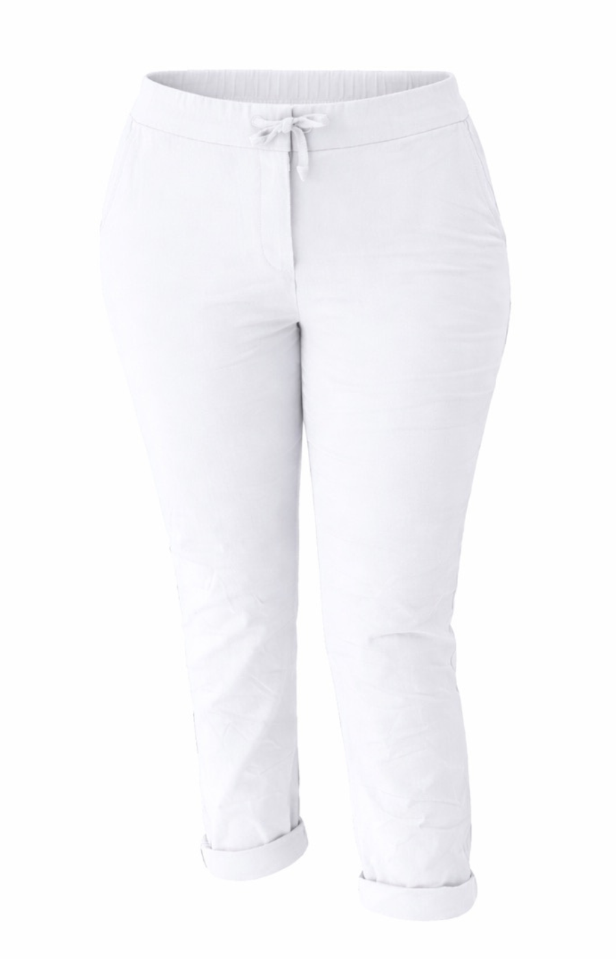 White joggers on a white background