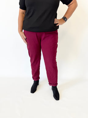 Grace Jogger in Wine