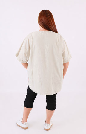 Hanna Blouse in Beige 