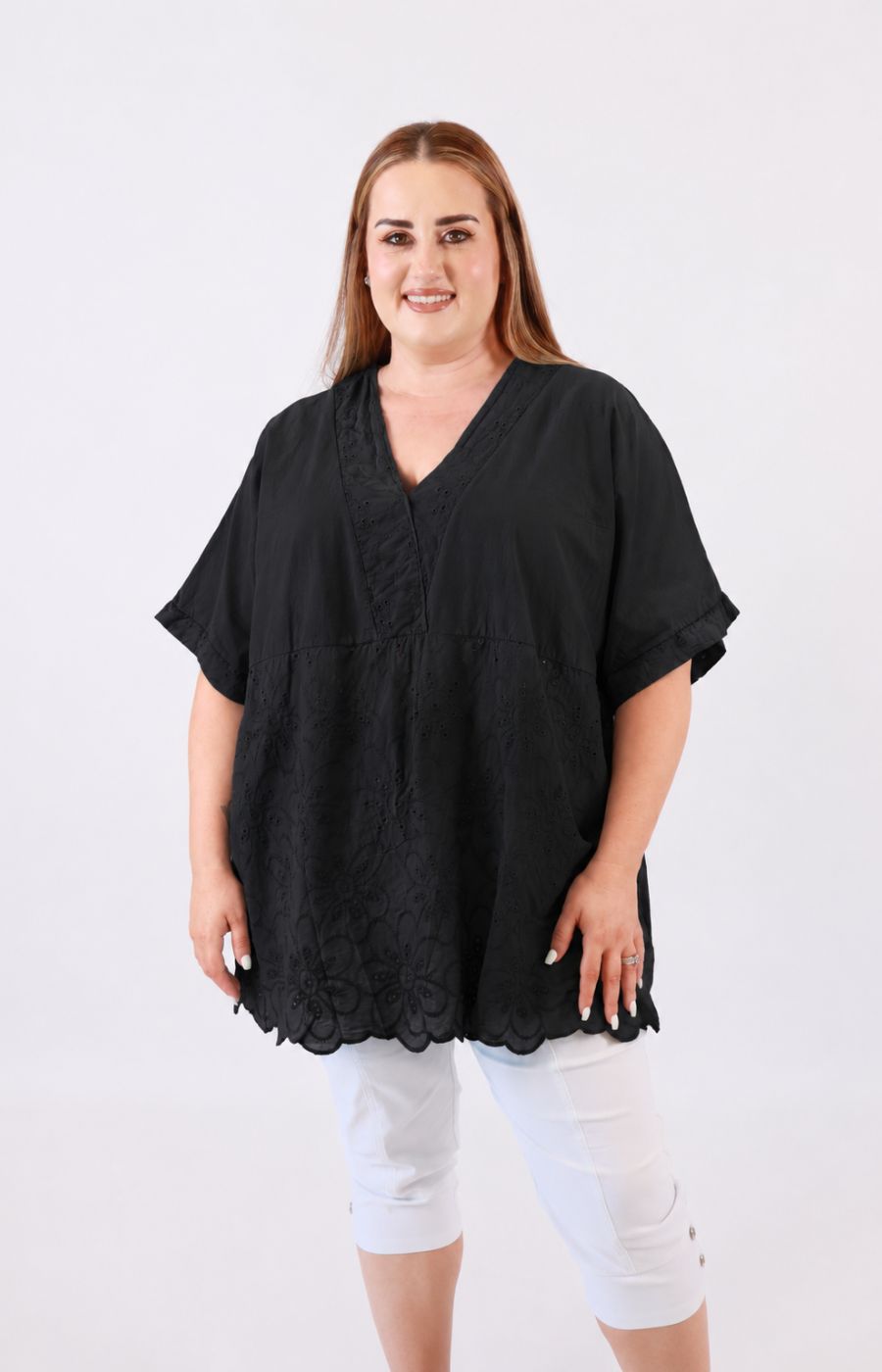 Hanna Blouse in Black 
