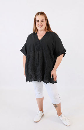 Hanna Blouse in Black 