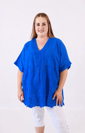 Hanna Blouse in Blue 