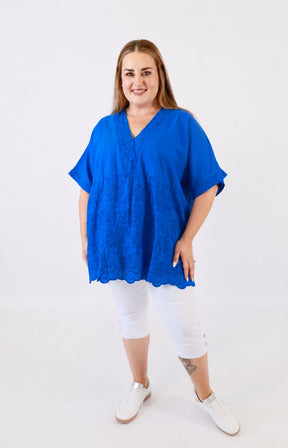 Hanna Blouse in Blue 