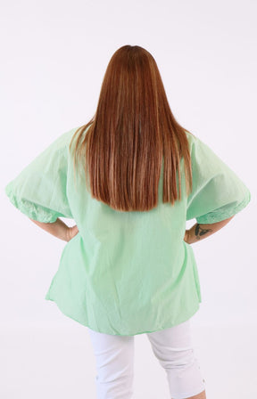 Hanna Blouse in Mint 