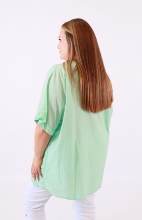 Hanna Blouse in Mint 