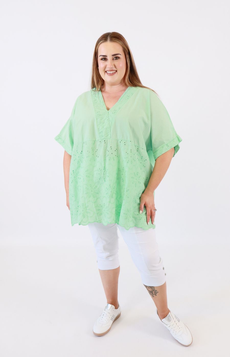 Hanna Blouse in Mint 