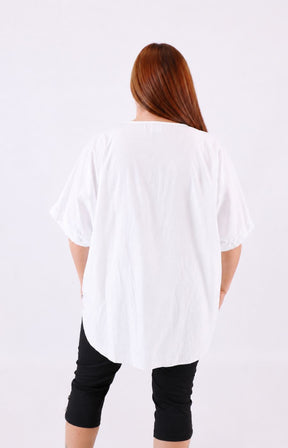 Hanna Blouse in White 