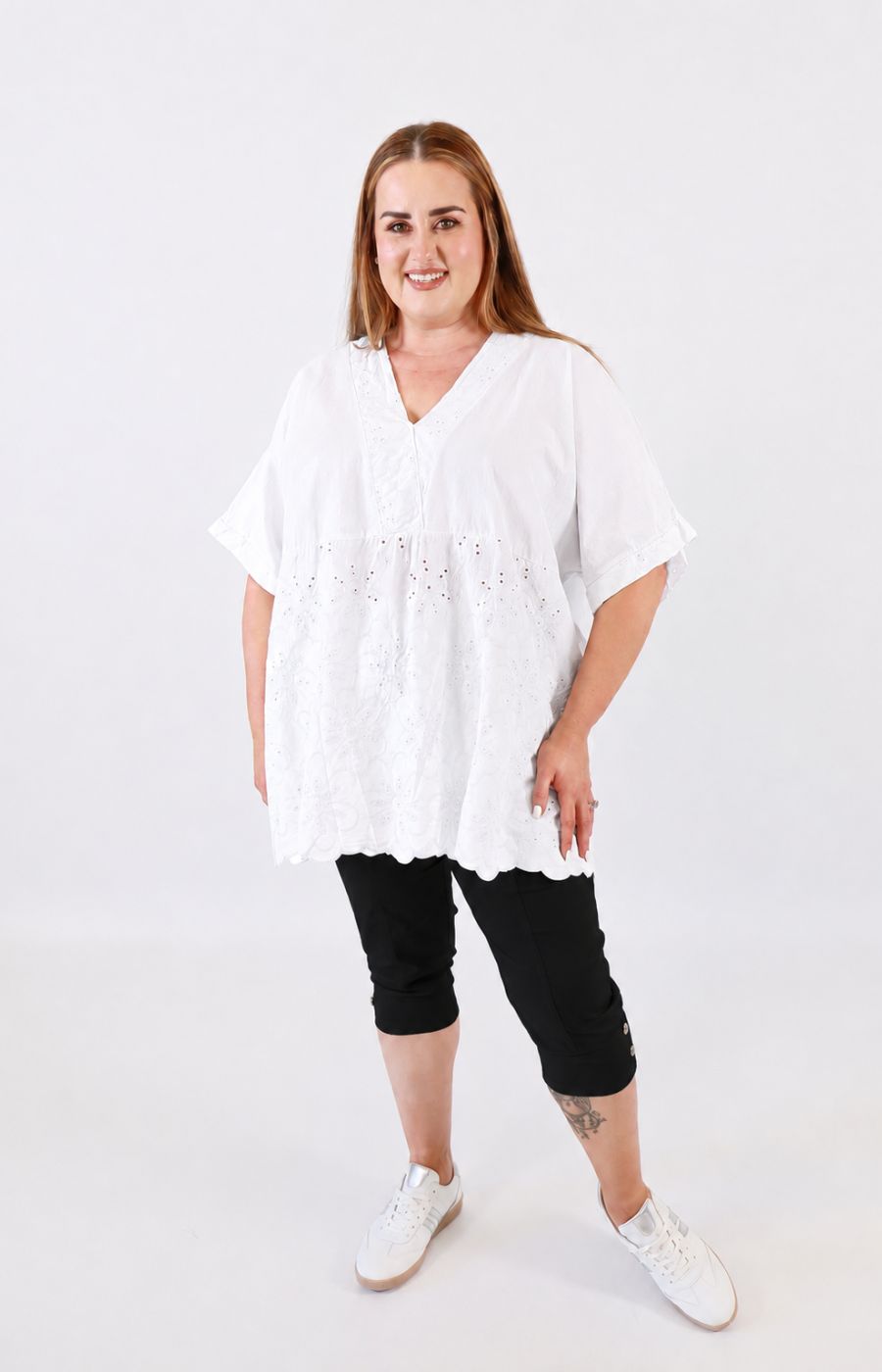 Hanna Blouse in White  
