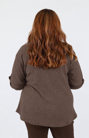 Heather Top in Brown
