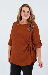  Heather Top in Rust 
