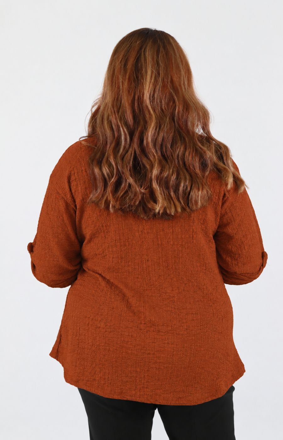 Heather Top in Rust 
