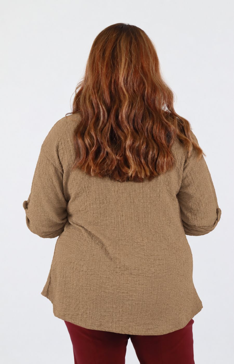 Heather Top in Tan 