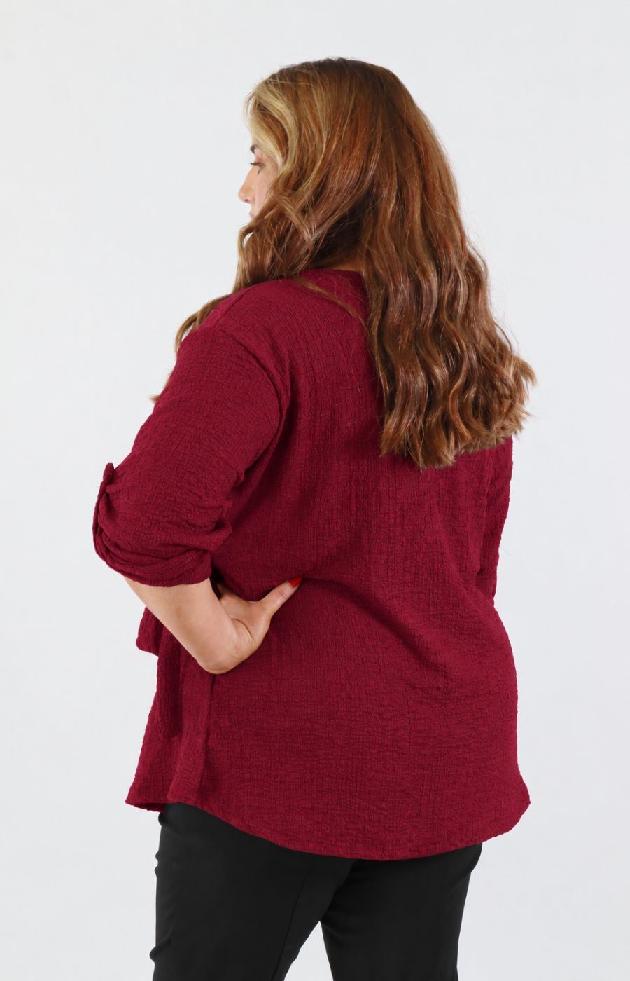 Heather Top in Wine 