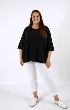 Heidi Knit Top in Black 