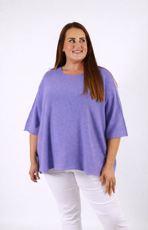 Heidi Knit Top in Lilac 