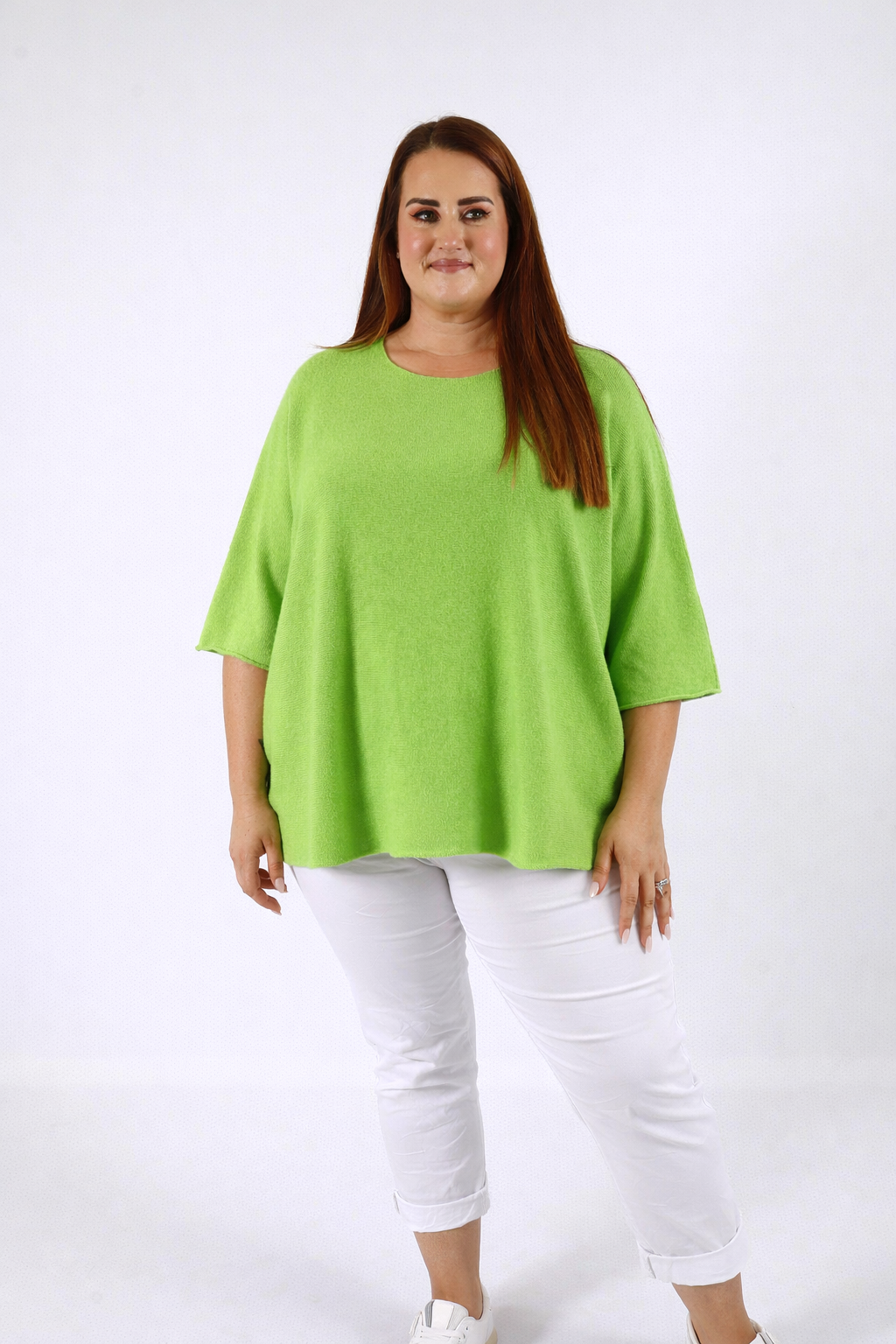 Heidi Knit Top in Lime 