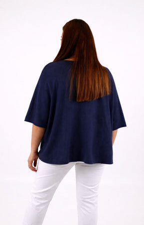 Heidi Knit Top in Navy 