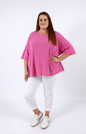 Heidi Knit Top in Pink 