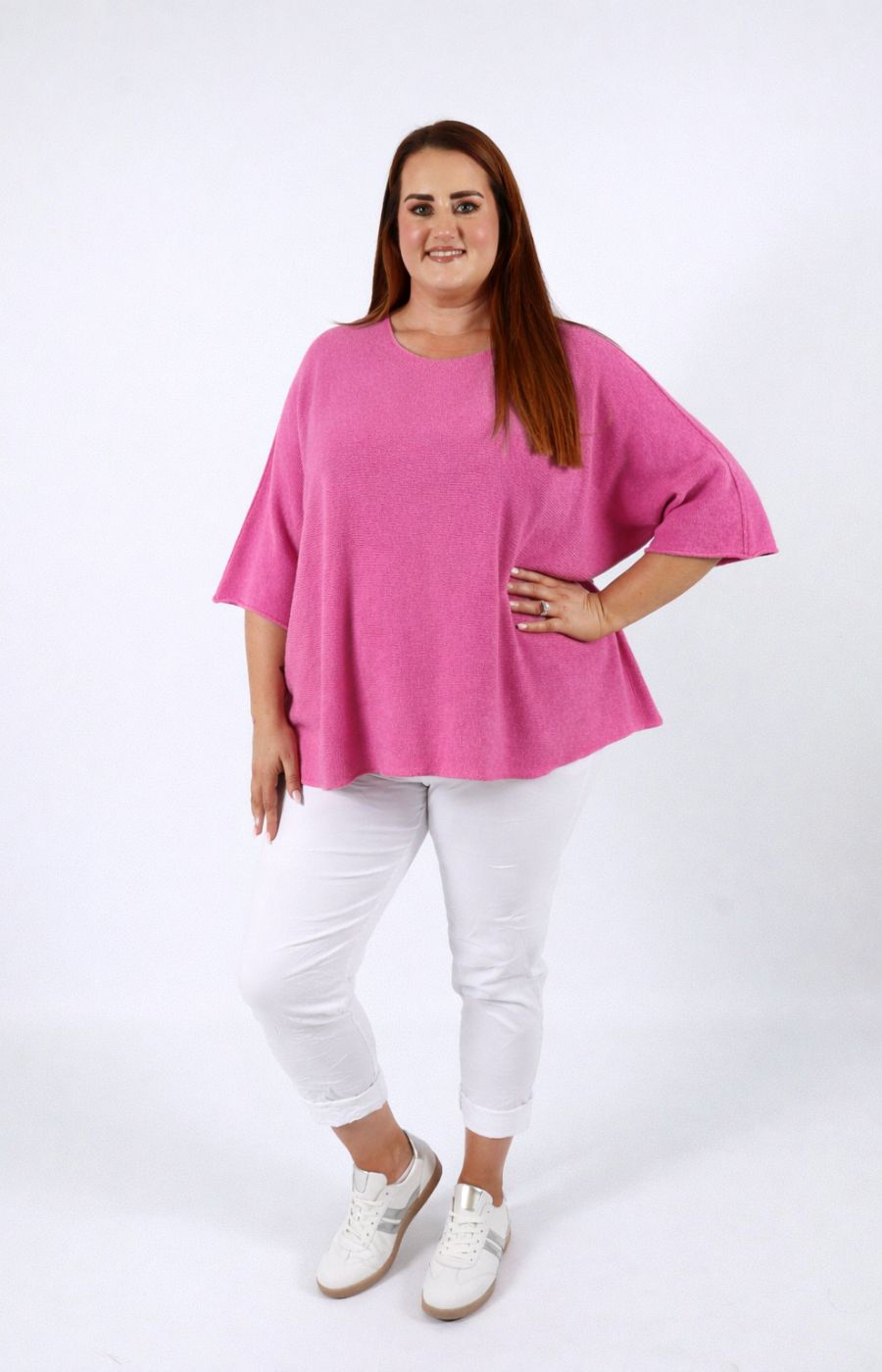 Heidi Knit Top in Pink 