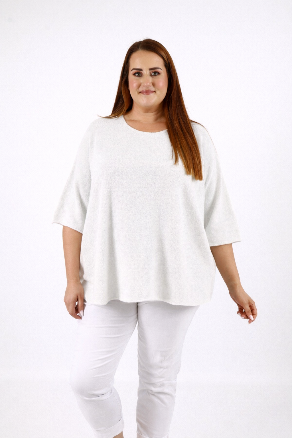 Heidi Knit Top in White 