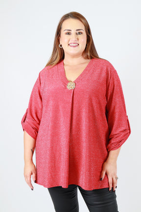 Holly Blouse in Red
