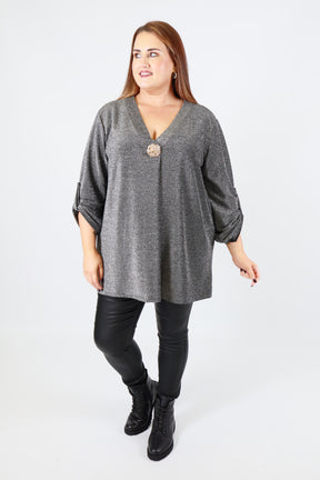 Holly Blouse in Silver