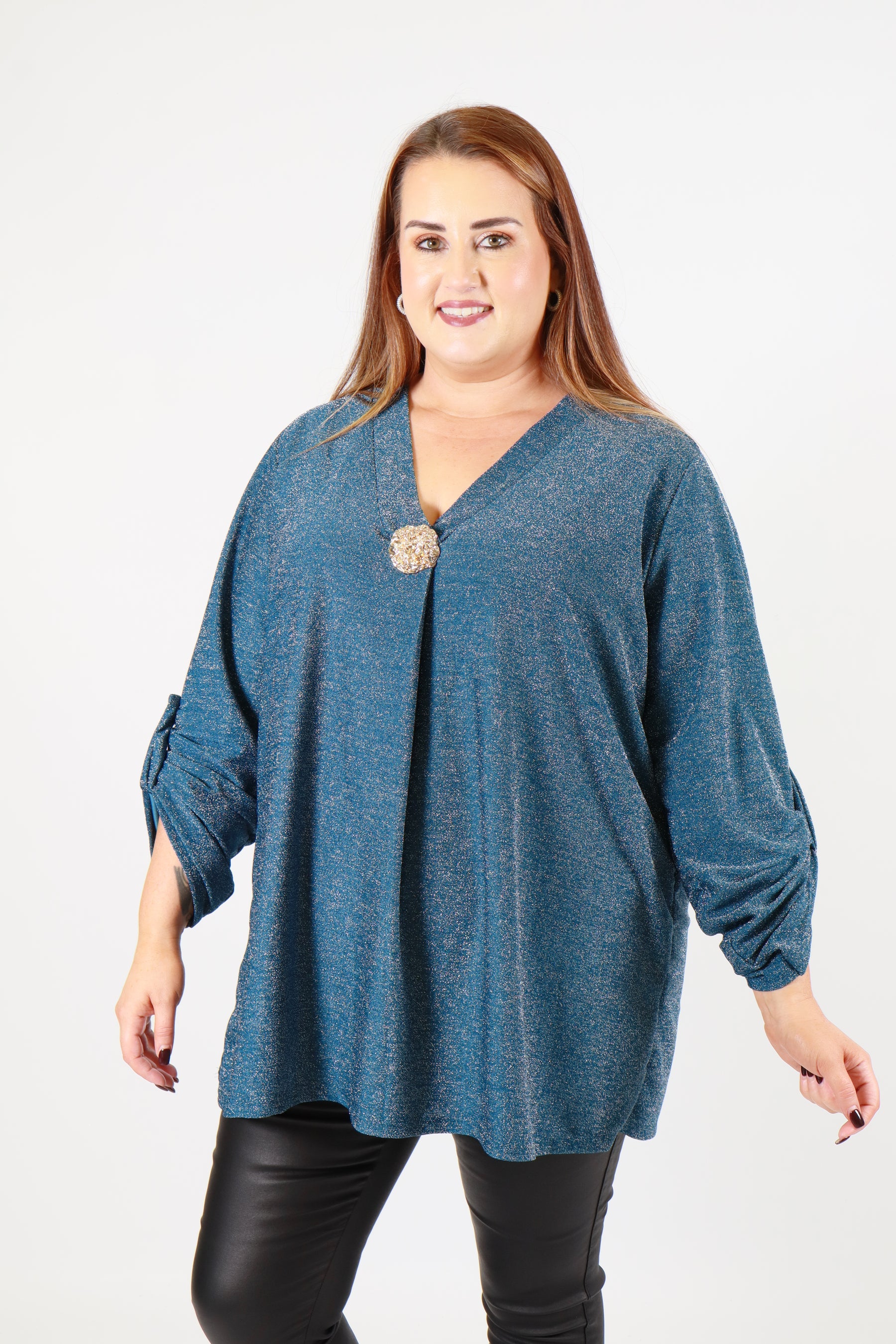 Holly Blouse in Teal