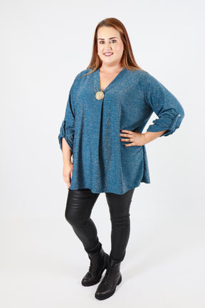Holly Blouse in Teal