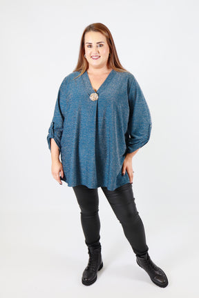 Holly Blouse in Teal