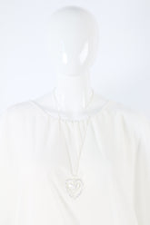 Hope Heart Necklace in Silver