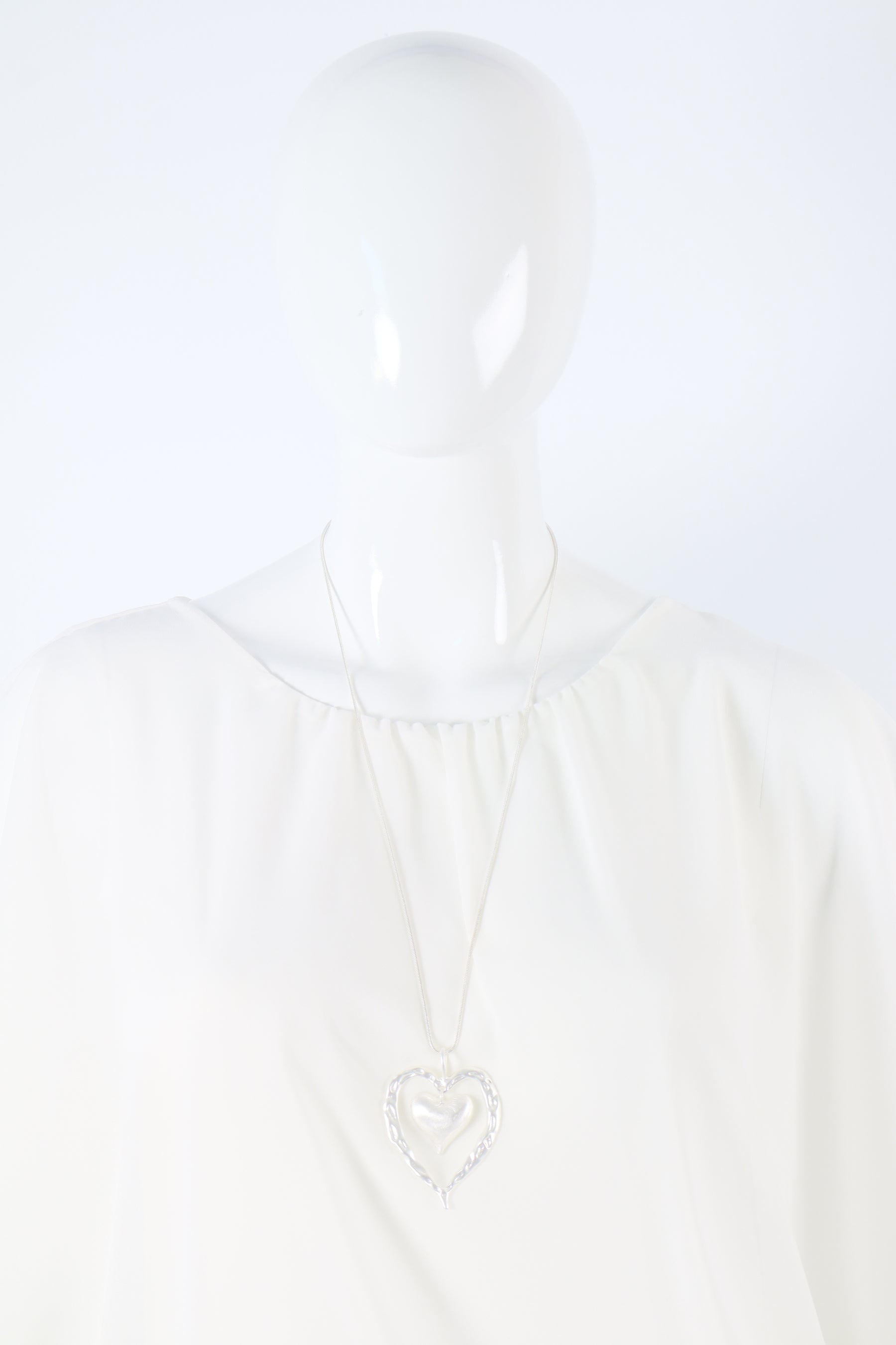 Hope Heart Necklace in Silver