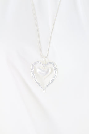 Hope Heart Necklace in Silver