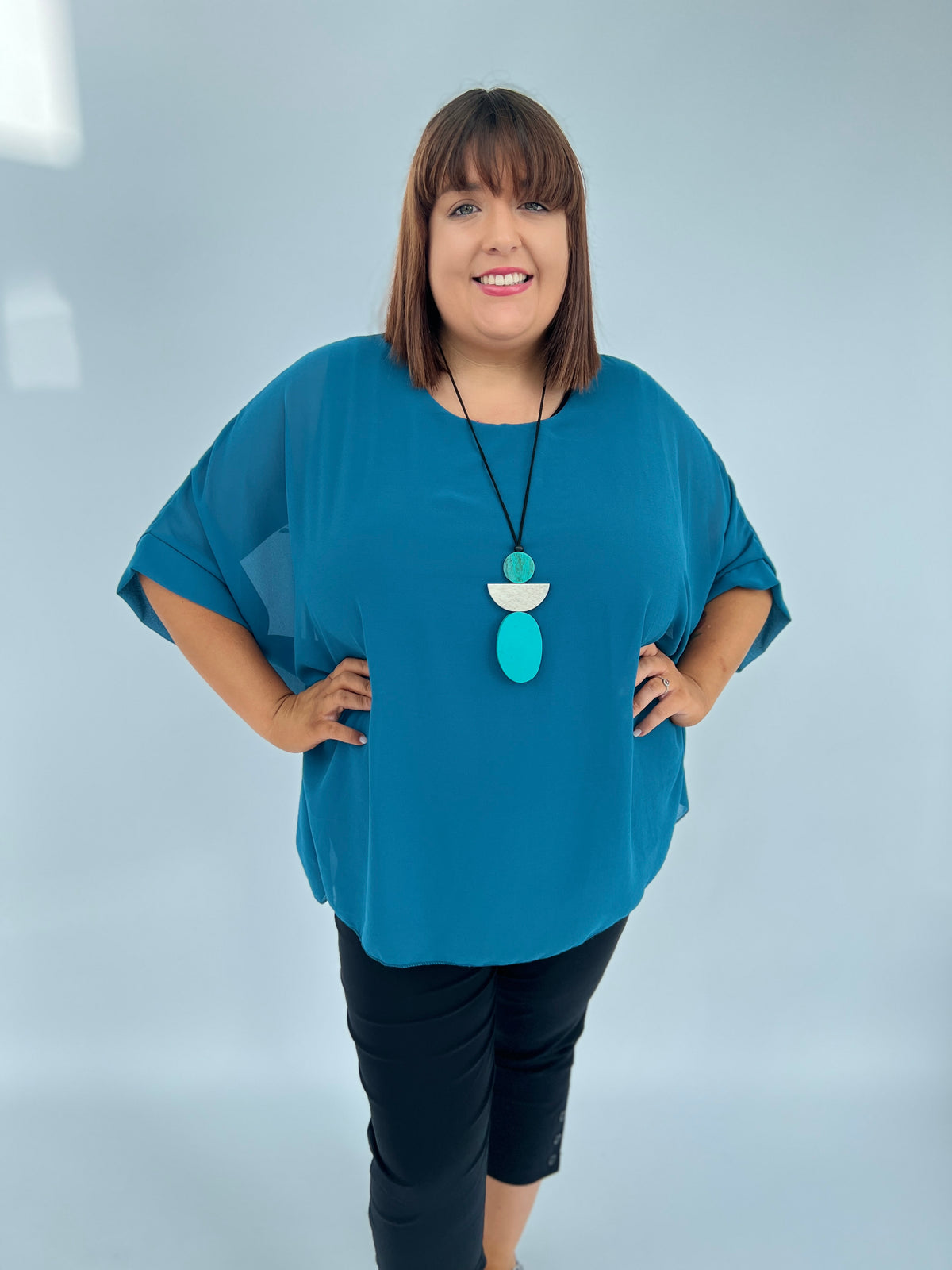Alice Blouse in Teal