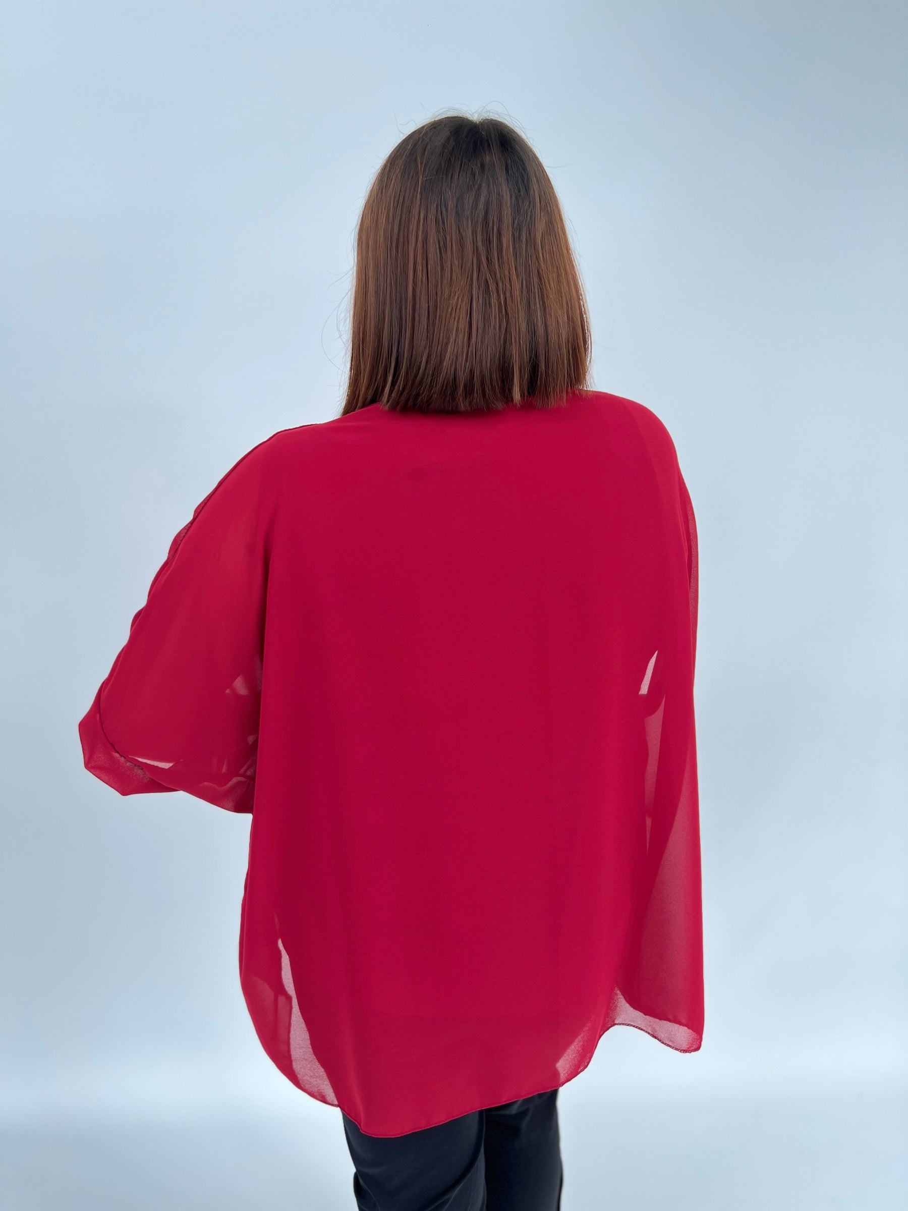 Alice Blouse in Rust Red