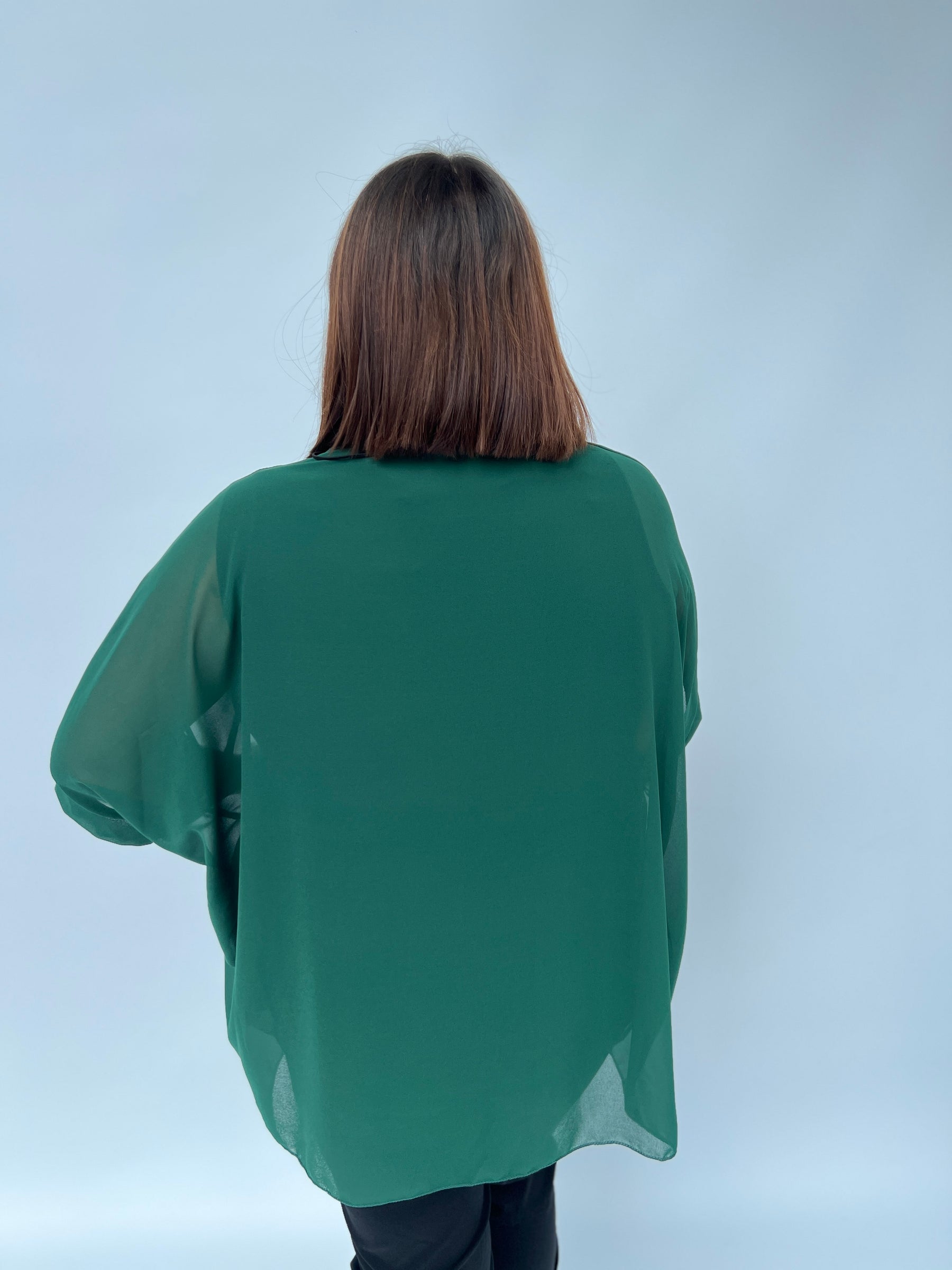 Alice Blouse in Forest Green