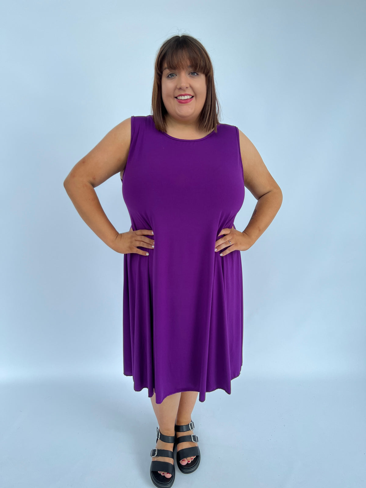 Chloe Dress in Purple