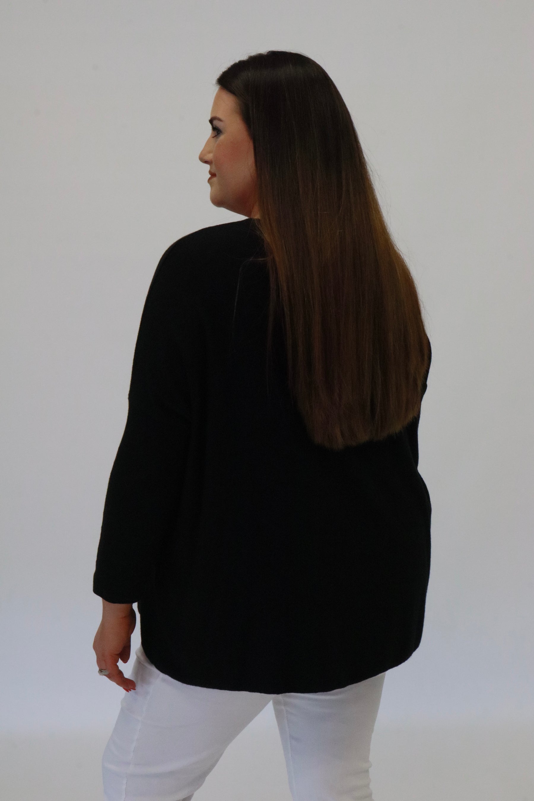 Orla Knit Top in Black